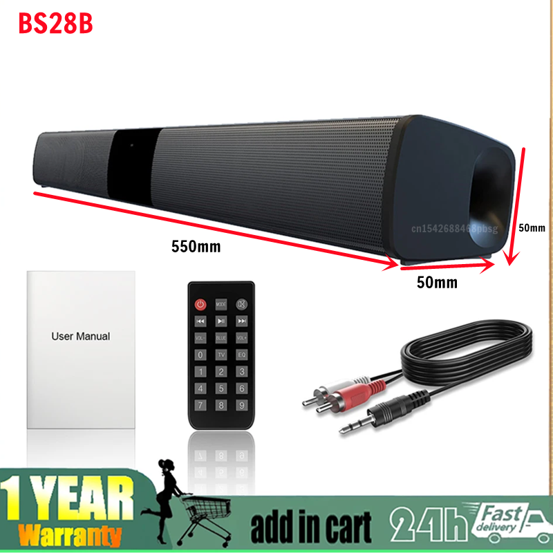 Audio Music Visualizer - 40W draadloze Bluetooth-soundbar stereoluidsprekers Home Theater