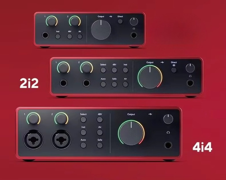 Audio Music Recording - Forster Scarlet voor 2i2 Quad Generation