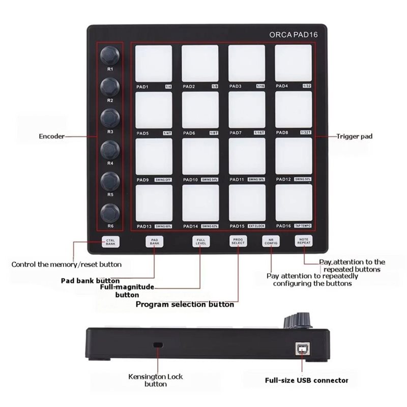 PAD16 Controller Keyboard DJ M - Audio Music Dj recensie en prijs