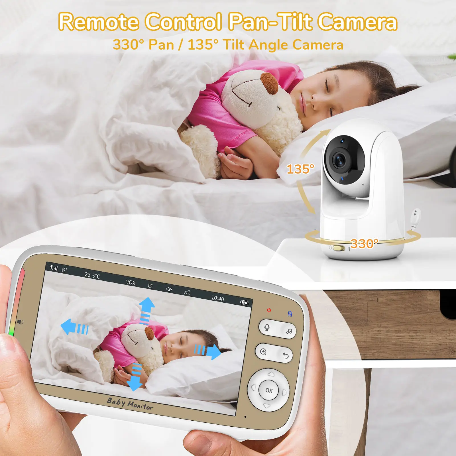 5 inch Babyfoon met 3x Zoom PT - Audio Music Apps recensie en prijs