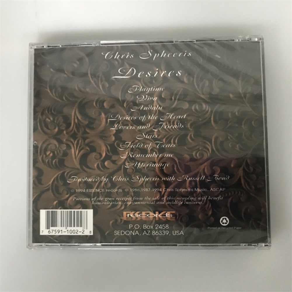CD 'Desires' Chris Spheeris Mu - Audio Music In recensie en prijs