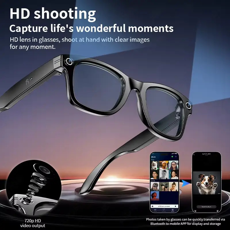 AI Slimme Bril met 8MP Camera  - Audio Music Recording recensie en prijs
