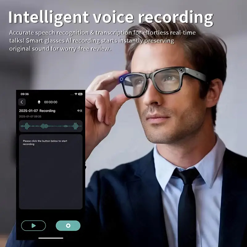 AI Slimme Bril met 8MP Camera  - Audio Music Recording recensie en prijs